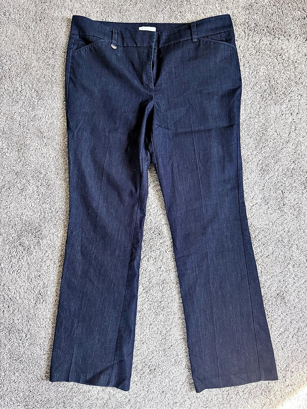 New York & Company Women's Flare Pants Blue Size 10